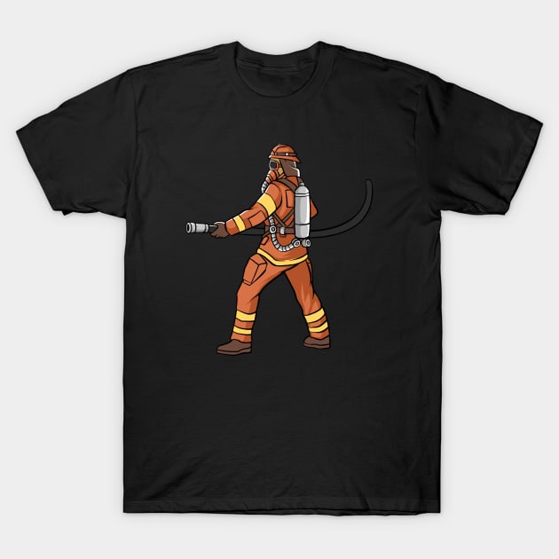 Firefighter T-Shirt by fromherotozero